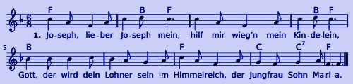Joseph, lieber Joseph mein - Noten
