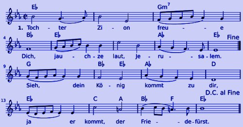 Tochter Zion, freue dich - Noten